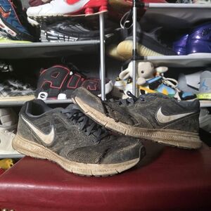 🔥 Trashed Nike Downshifter 6 Men’s Size 11.5 Black/Blue Running Sneakers